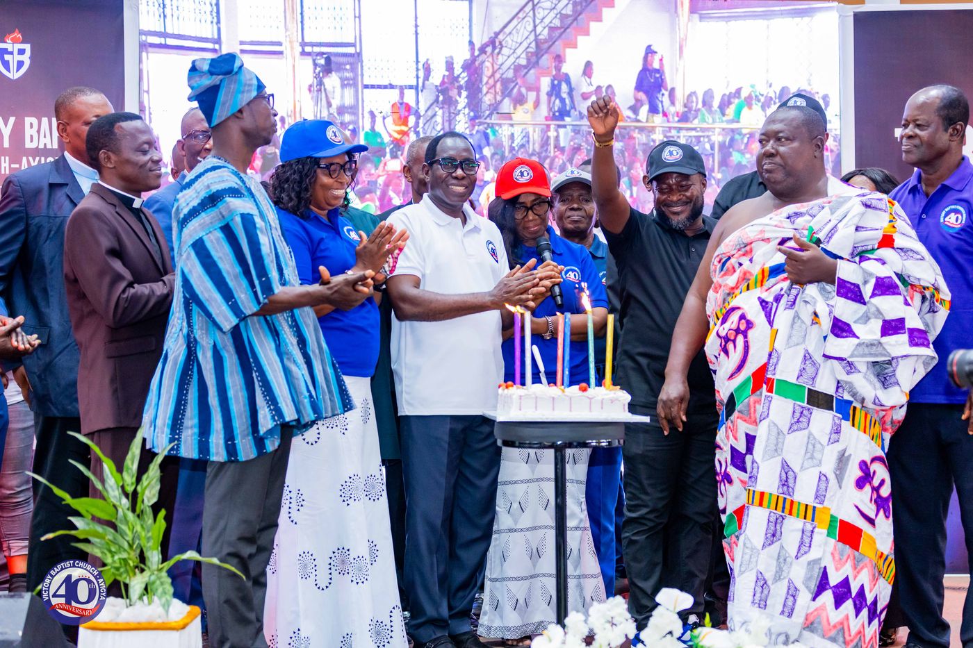 40th Anniversary launch celebration, cake cutting with church and community leaders