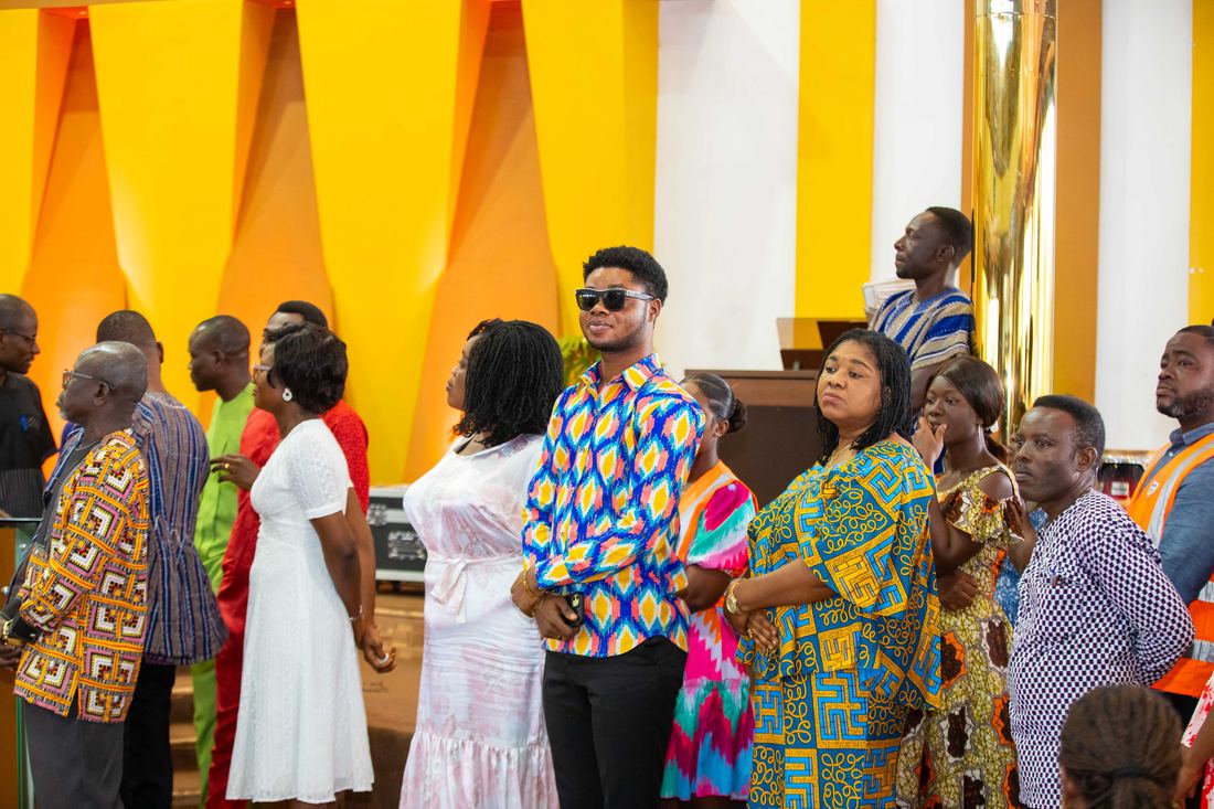 Some committee members at the commissioning service